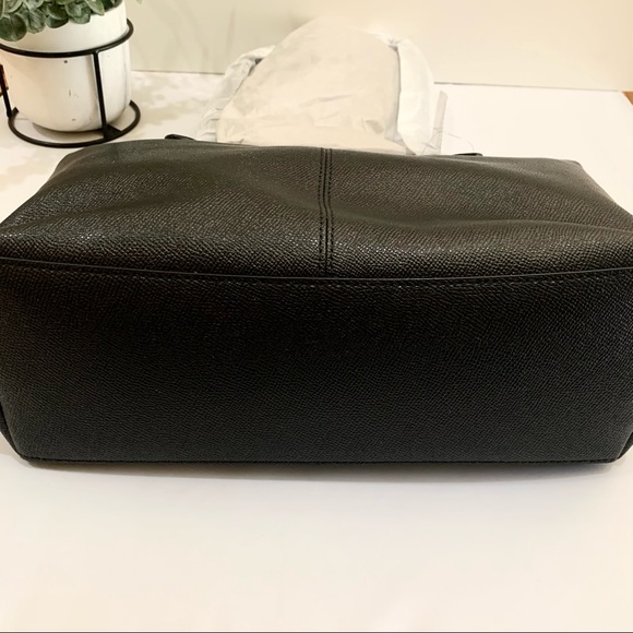Coach Zip Top Tote Shoulder Bag Black - Picture 10 of 13